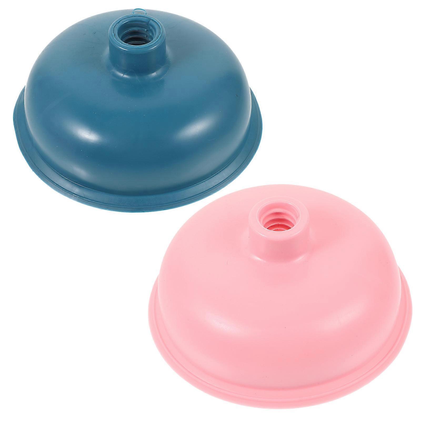 Bathroom Cleaning Plunger Heads 2Pcs Replacement Rubber Force Cup Ideal For Homeowners And Cleaners Round Shape