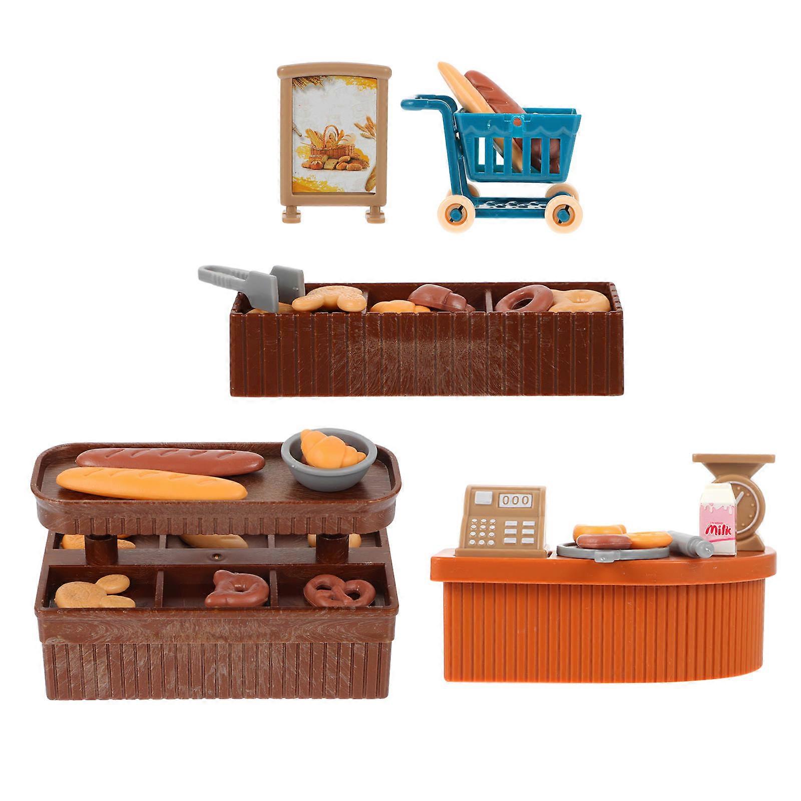 Assorted Color Miniature Breads Set for Kids Playing and Home Decoration 1 Set