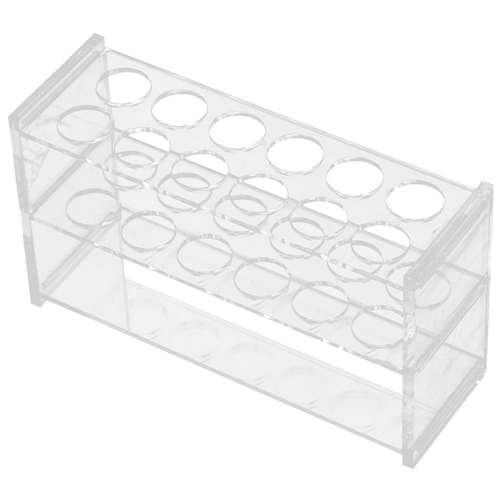 Tube Rack for Home Use Transparent Acrylic Test Tube Holder with 6 Slots