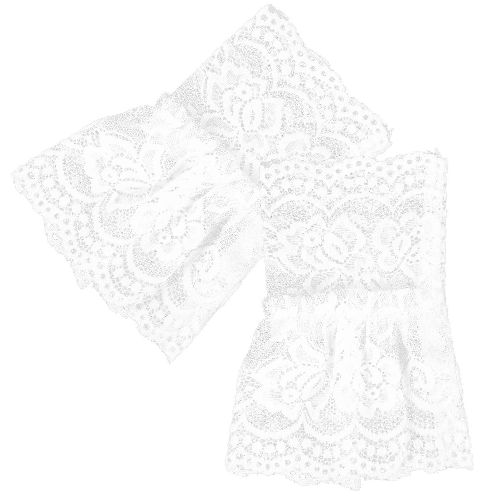 Lace Cuffs For Sleeve Decoration Elegant Style Ideal For Wedding Outfit 1 Pair