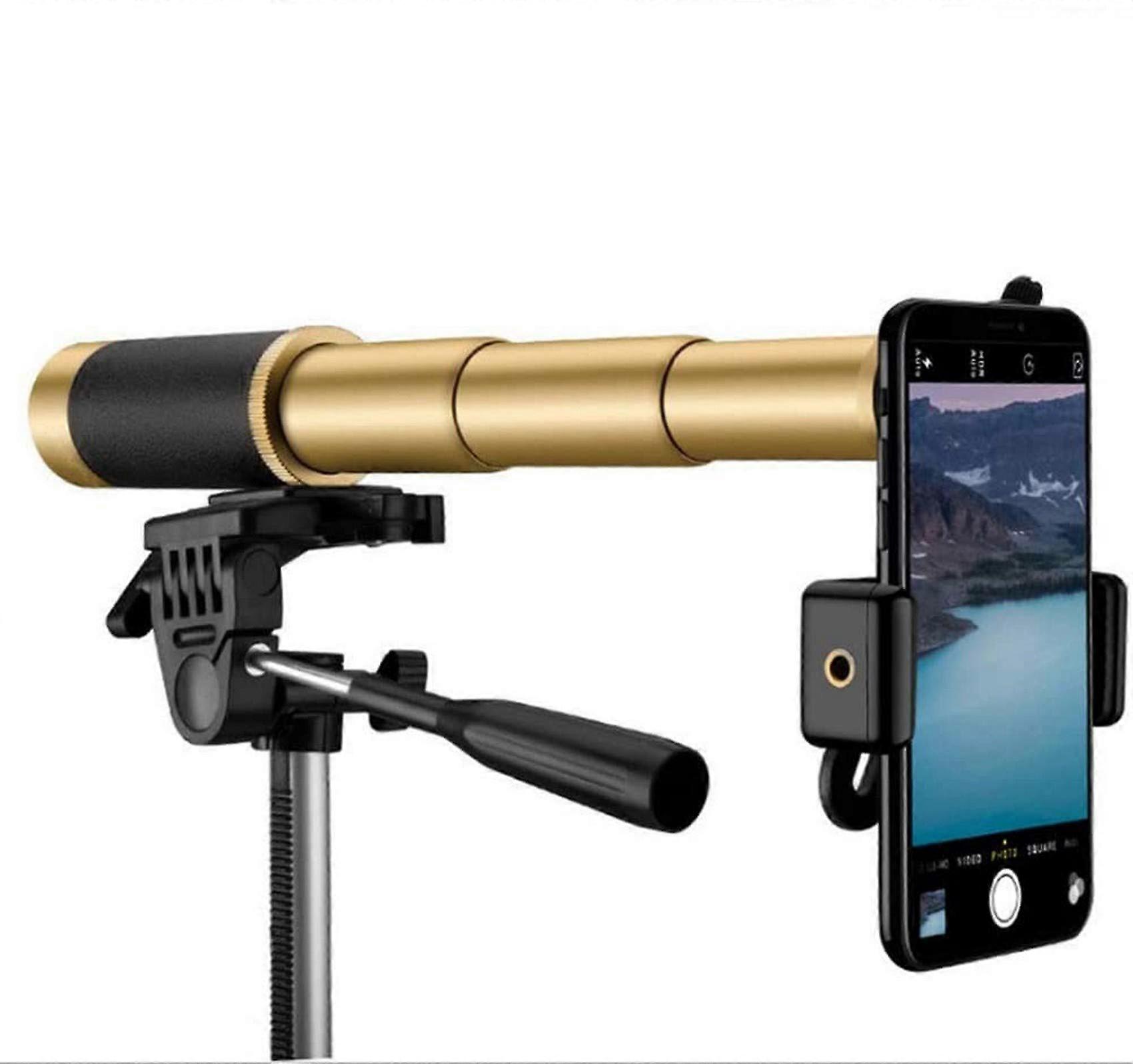 25x50 HD Foldable Monocular with Full Optical Prism and Dual Focus Telescope, Waterproof, Portable Spotting Scope for Bird Watching