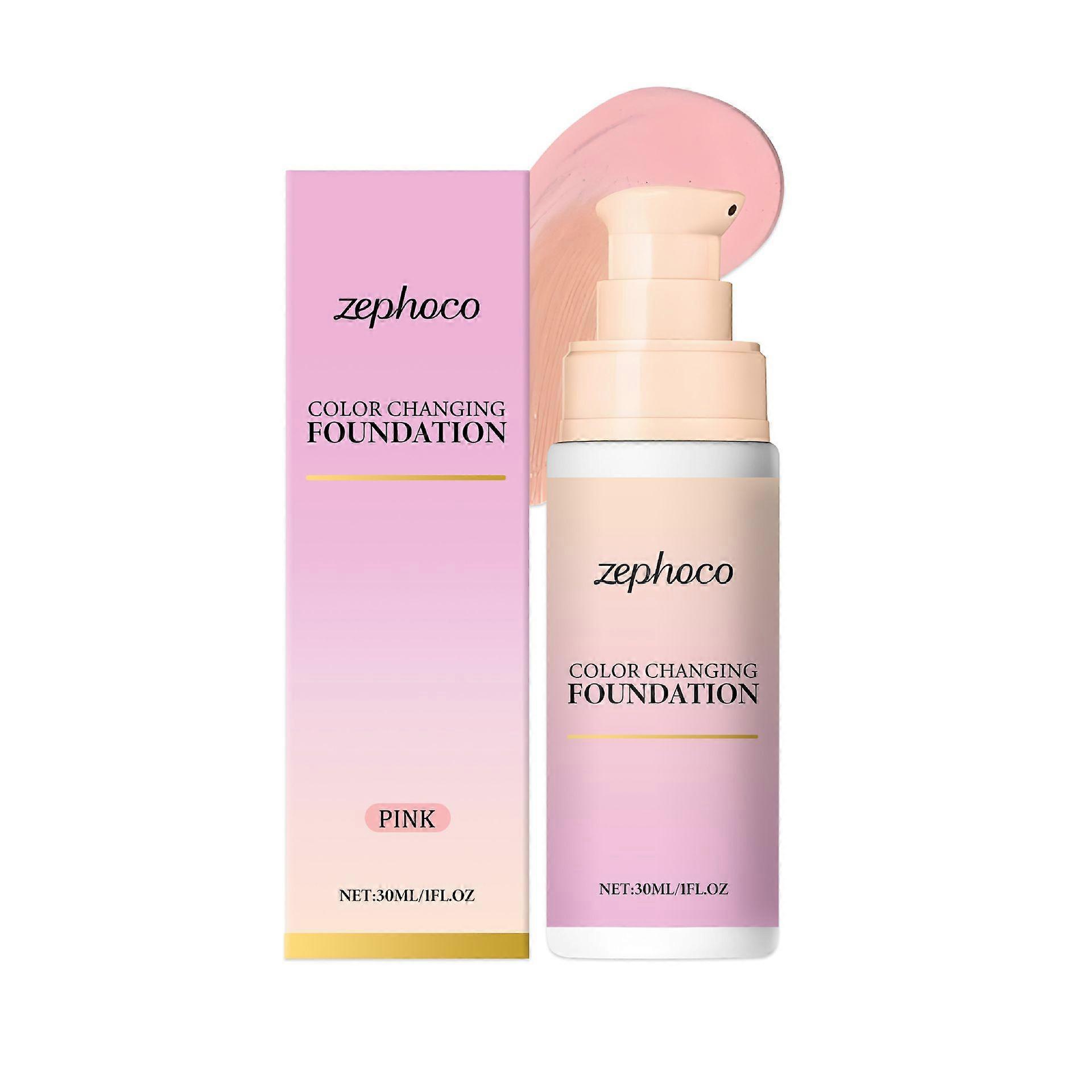 Color Changing Foundationed Liquid Base Makeup Foundationed Full Coverage Concealer Hides Wrinkles & Lines Womens Girls