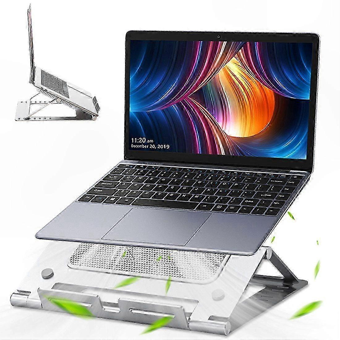 Portable Laptop Cooling Pad with Removable Stand and Enhanced Airflow System