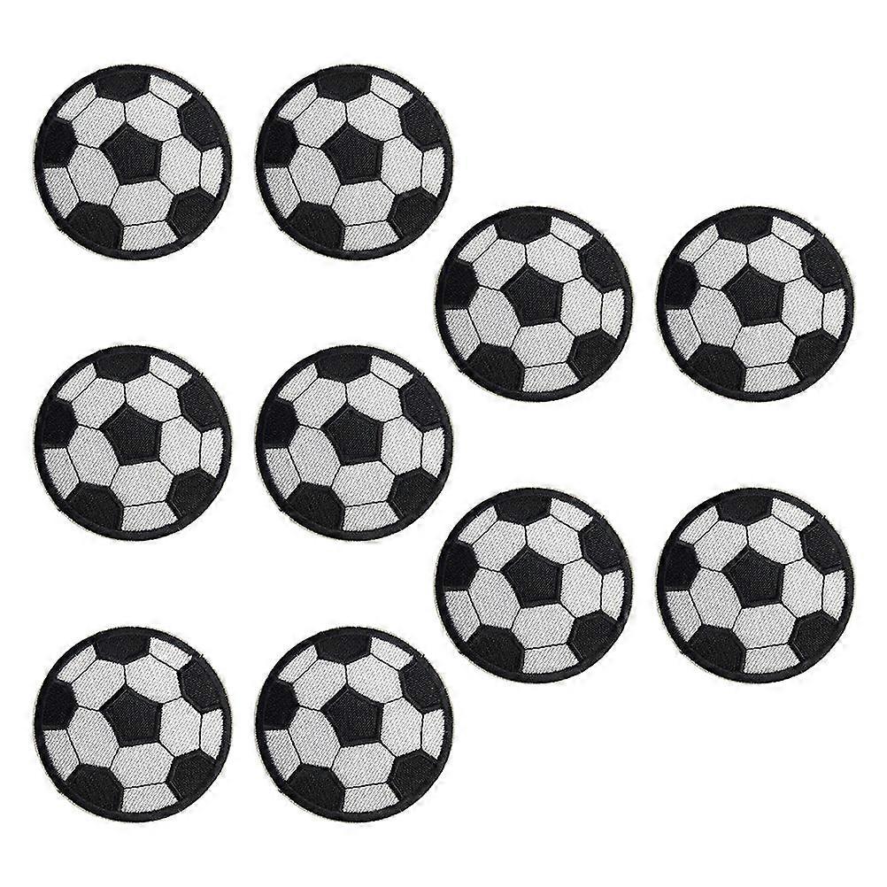 Creative Football Shape Sewing Appliques 20Set for Embellishing Pillows and Cushions in Multi Color Durable Design