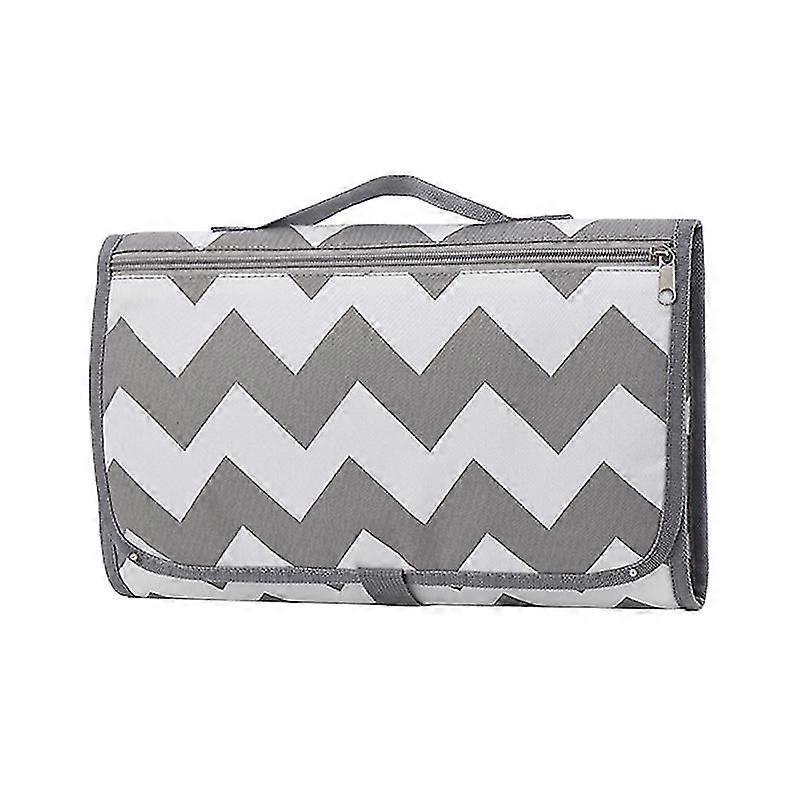 Harmaa vedenpitävä hoitoalusta - matkavaippa-asema (1-osainen)