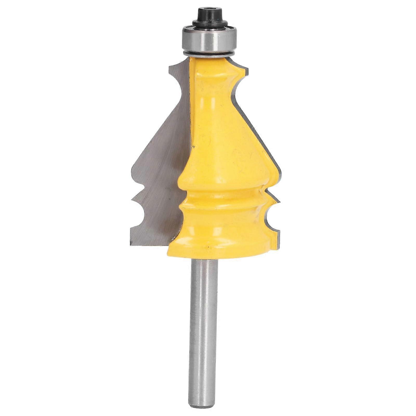 Router Bit Set for Architectural Shaping, 1/4 Inch Shank, Large Picture Frame CNC Cutter, Carbide Woodworking Tool