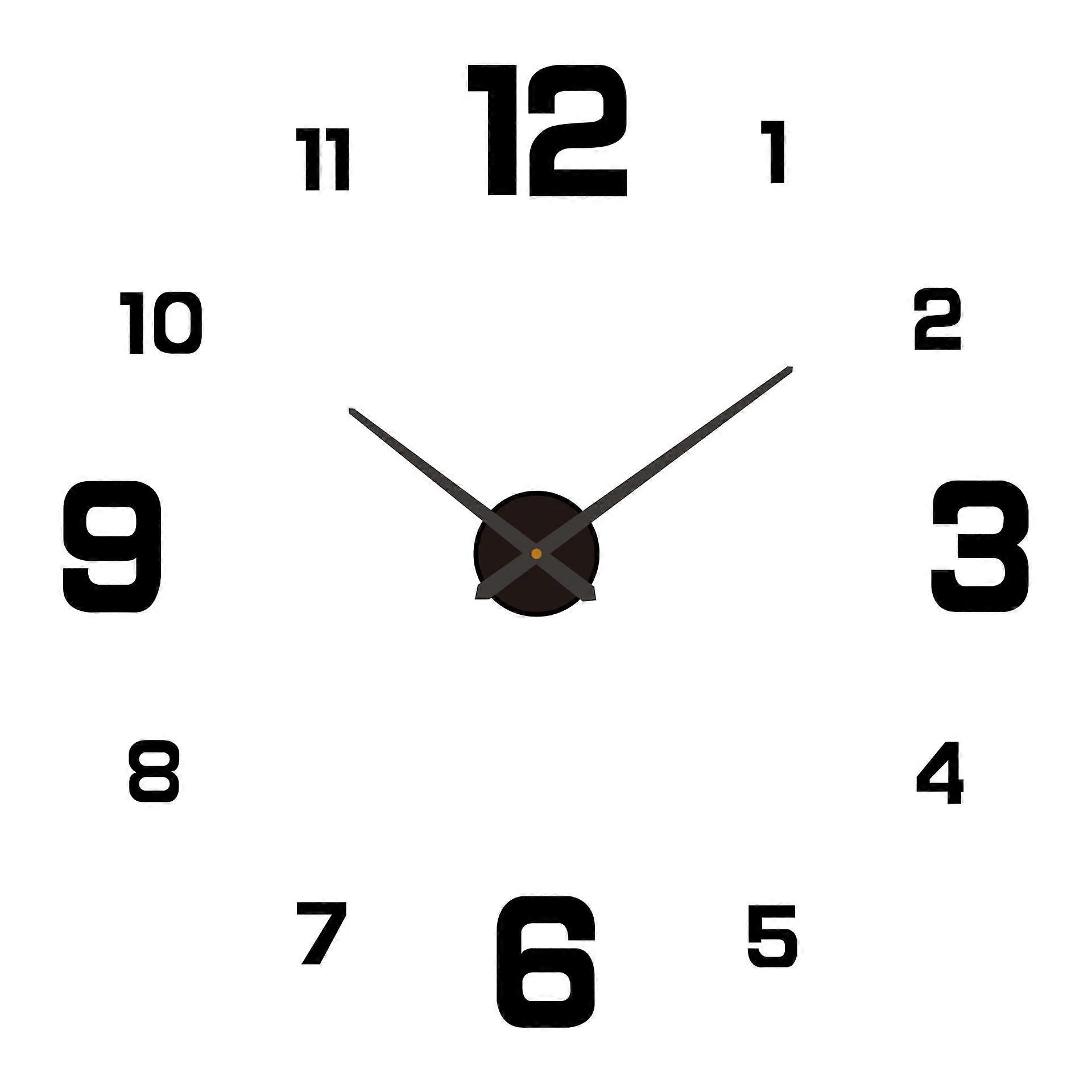 Creative digital Luminous clock DIY wall stick clock acrylic wall clock 6090cm