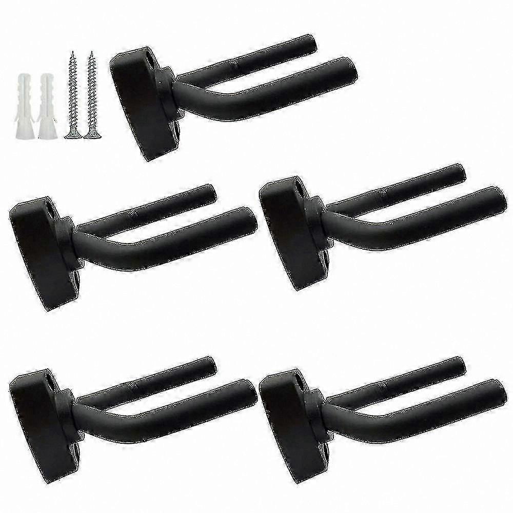 Black Guitar Wall Mounts with Screws for Guitar Display