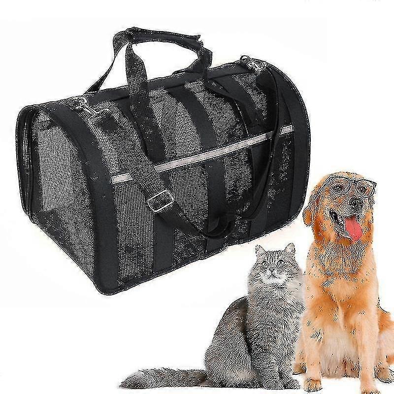 Foldable Pet Carrier Tote - Comfortable Travel Solution for Small Dogs in the UK