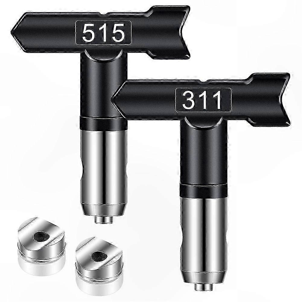 2-Pack Reversible Nozzles for Airless Paint Sprayers, Durable Spray Tips for Painting Projects