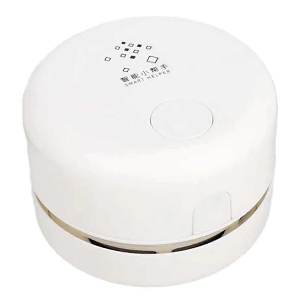 Desktop Cleaner Mini Desk Vacuum Cleaner Desktop Dust Remover White