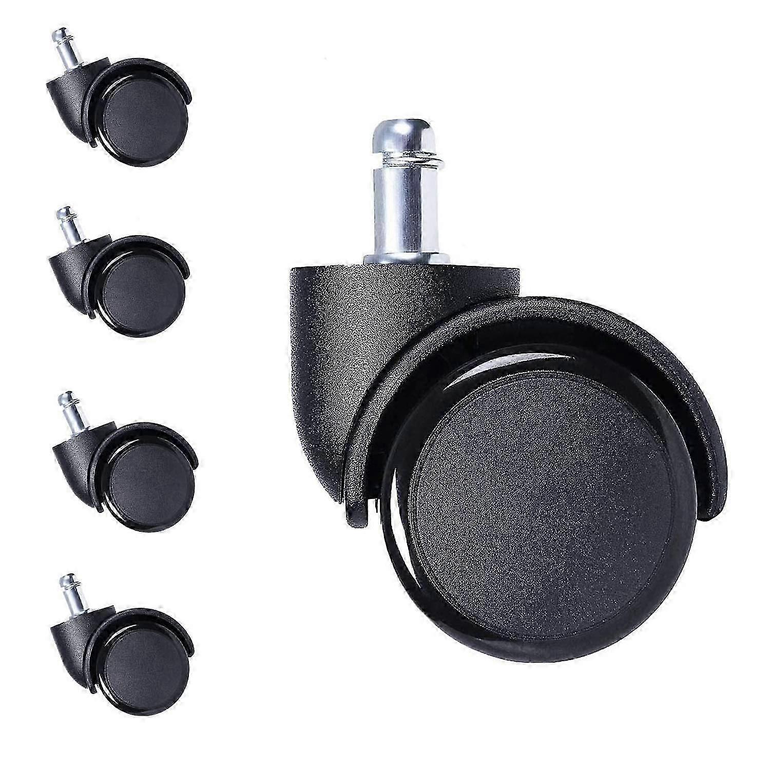 10mm Stem Caster Wheels Rubber Wheels For Chair Replacement