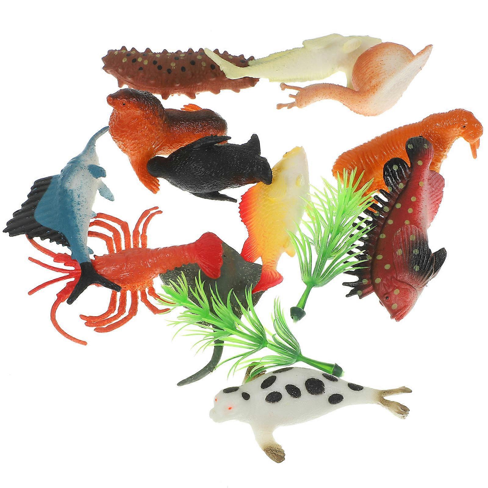 12 Assorted Realistic Ocean Animal Figures Educational Play Set for Creativity & Cognitive Development – Ideal for Learning & Home Decoration