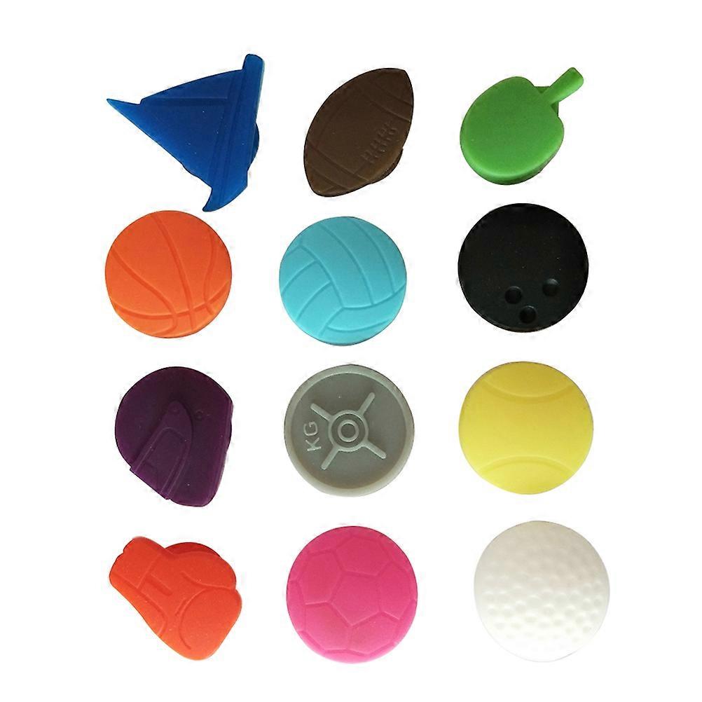 Cup Markers for Drinks Wine Glass Charms in Assorted Color Identifying Glasses 24Pcs