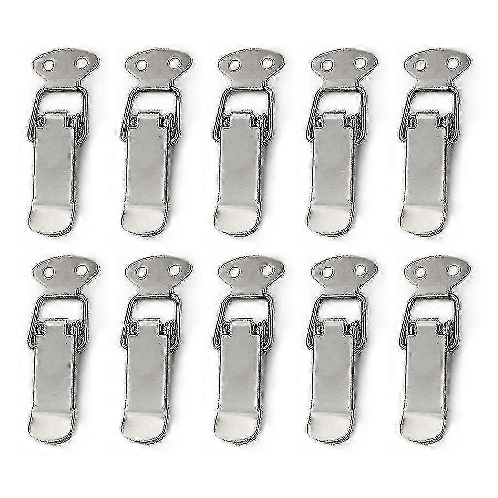 10-Pack Spring Loaded Buckle Toggle Hasp for Door Latch Clasp Hardware Replacement