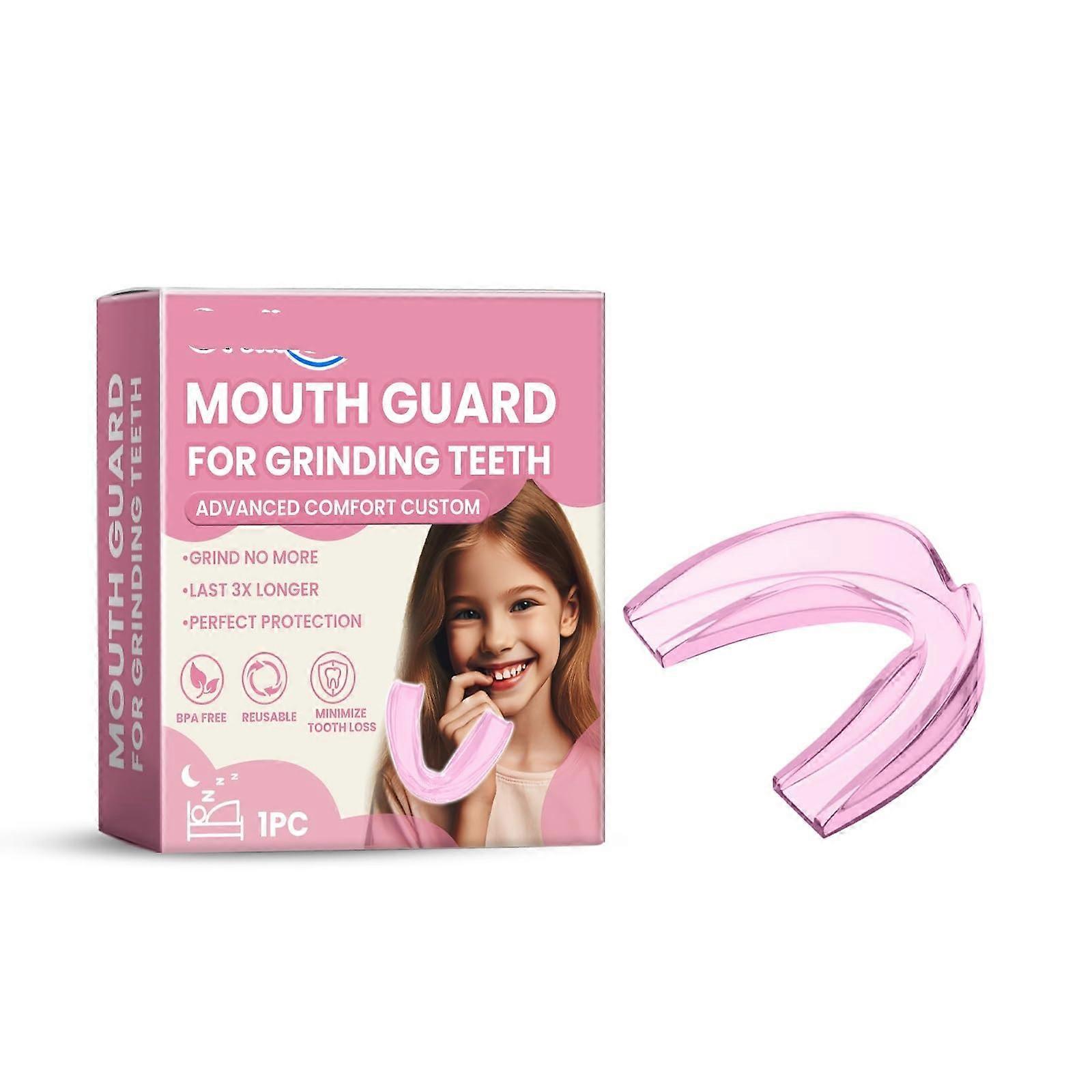 Kids Nighttime Molar Guard AntiGrinding Teeth Protector, Reduces Tooth Wear Sleep Disturbance, Comfortable Design(2PC)
