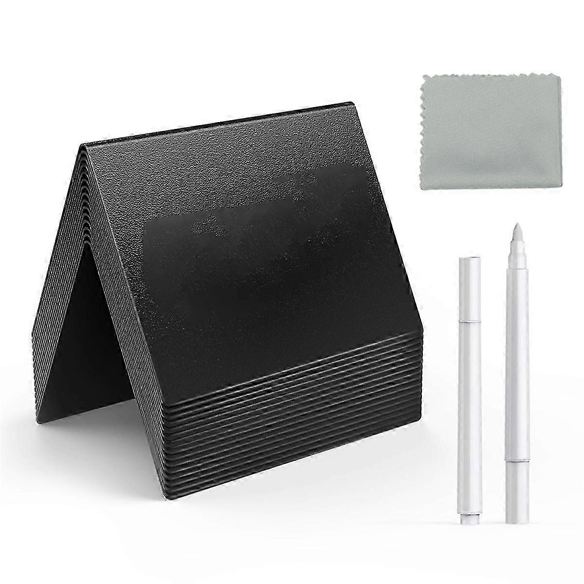 15 PCS 4 X 3 Inch Mini Chalkboard Signs for Food, Reusable Drink &amp; Food Labels for Buffet, Party and Bakery