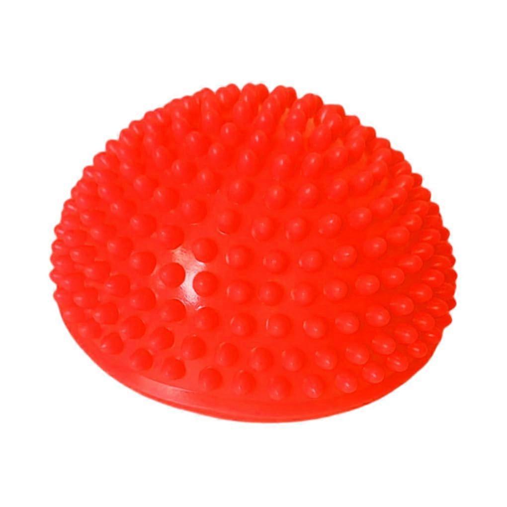 Balance Pod Semicircular Yoga Ball For Massage And Balance Training, Durable And Safe, Enhanced Stability Bright Red