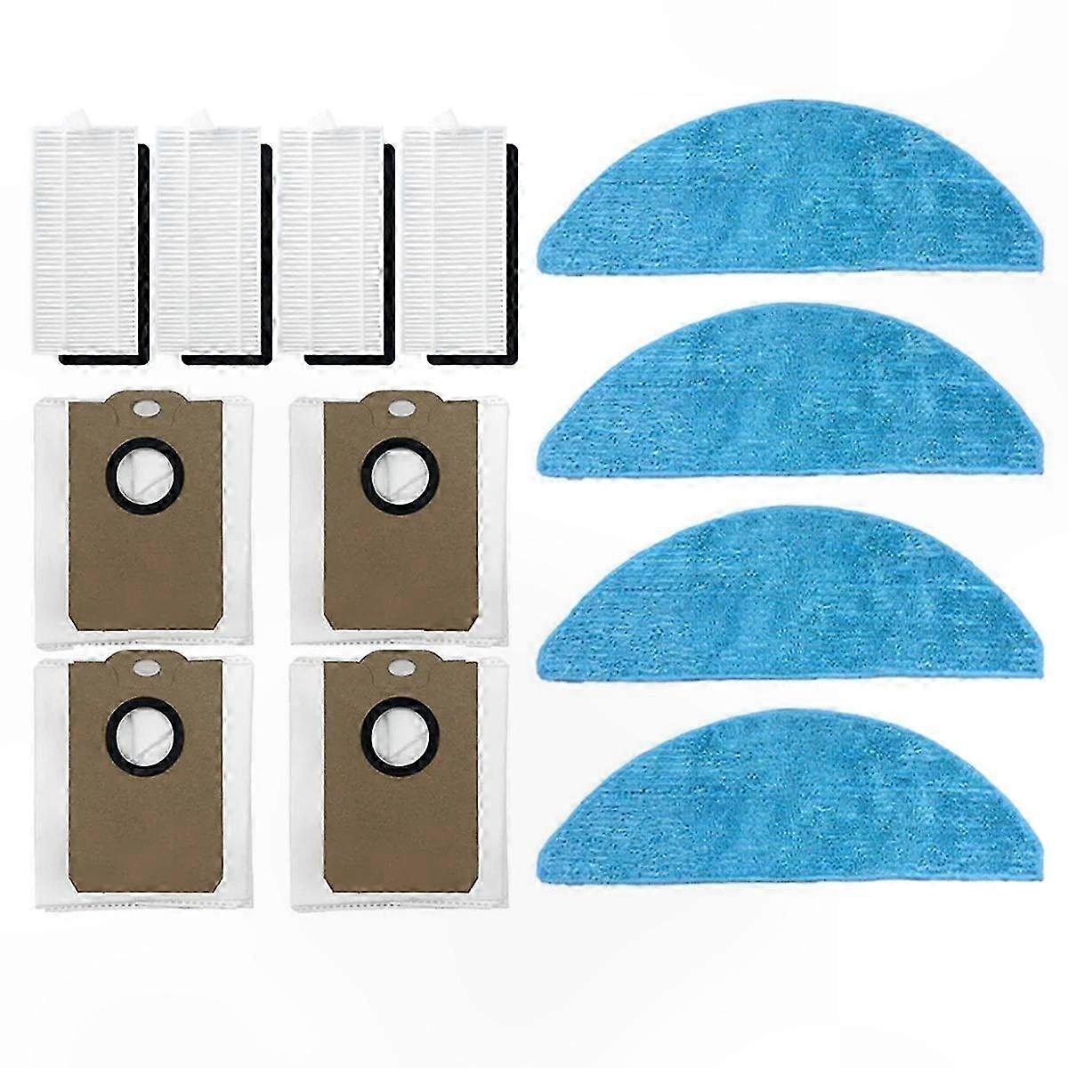 Robot Vacuum Cleaner Replacement Parts - Filter, Mop Cloth & Dust Bag Set for G7 Models