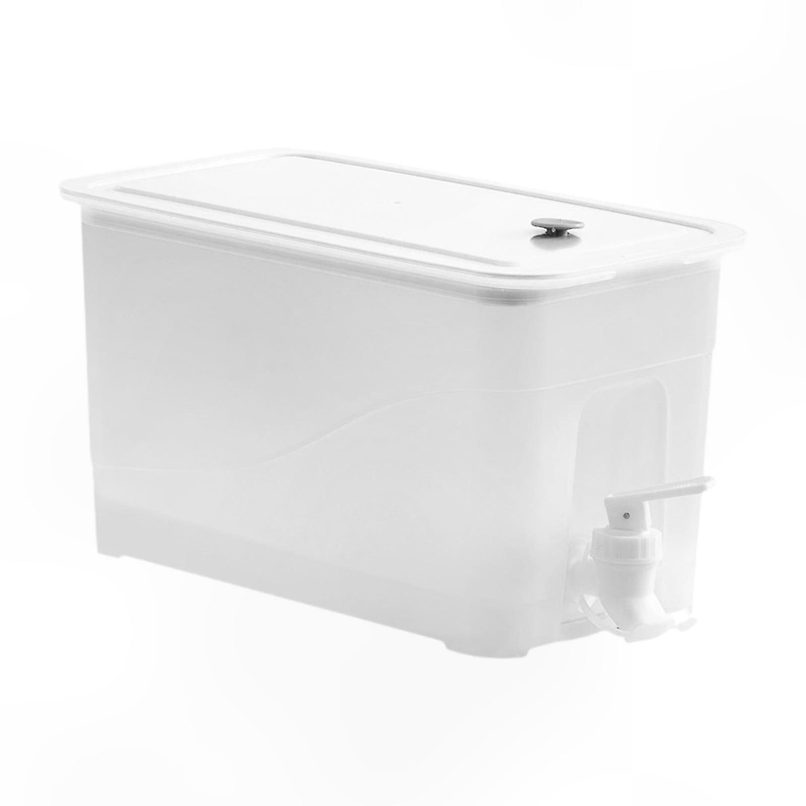 White 4L Beverage Dispenser for Refrigerator and Freezer Use