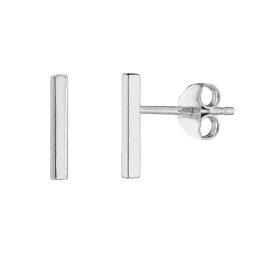 14k Solid Yellow Gold Small Staple Collection Stud Earrings-Stud Earring for Women