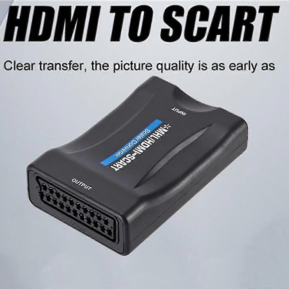 HD-videoadapter for SCART-enheter med Mini HDMI-inngang