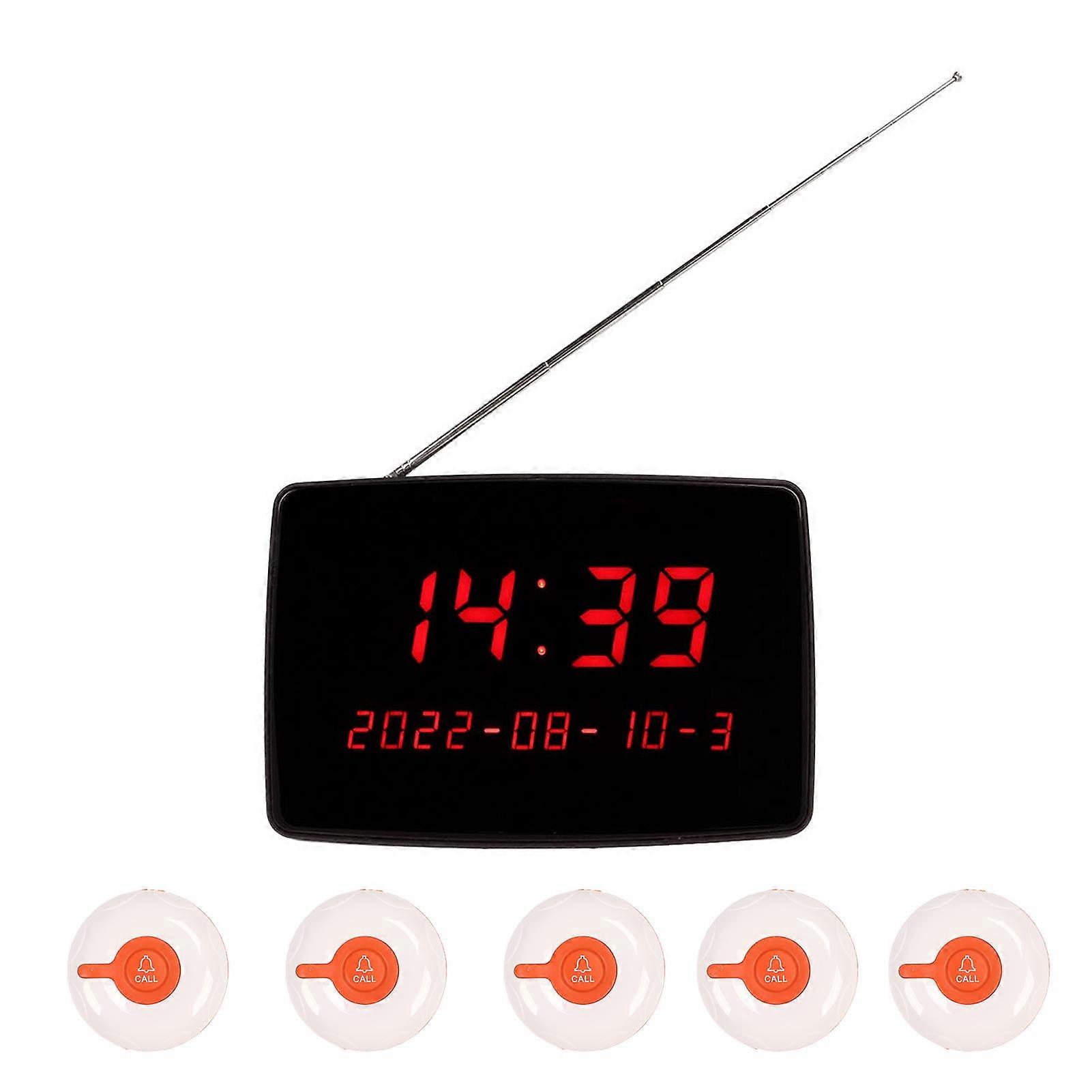 Wireless Calling System with 30 Waterproof Call Buttons, PC Display Receiver