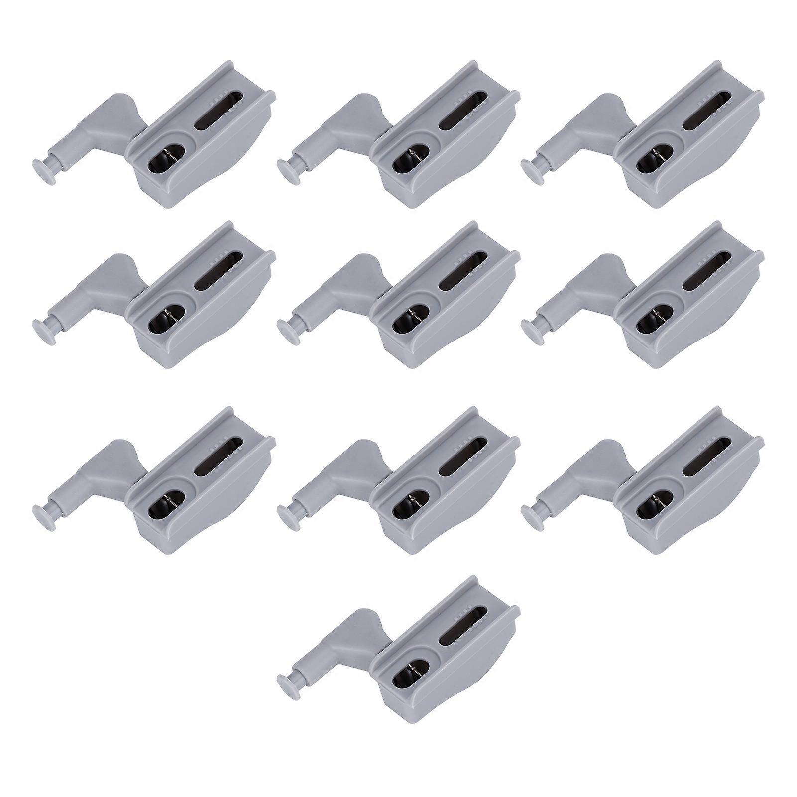 10Set Hinge LED Sensor Light 7x2x2.6cm Warm Light for Cabinet