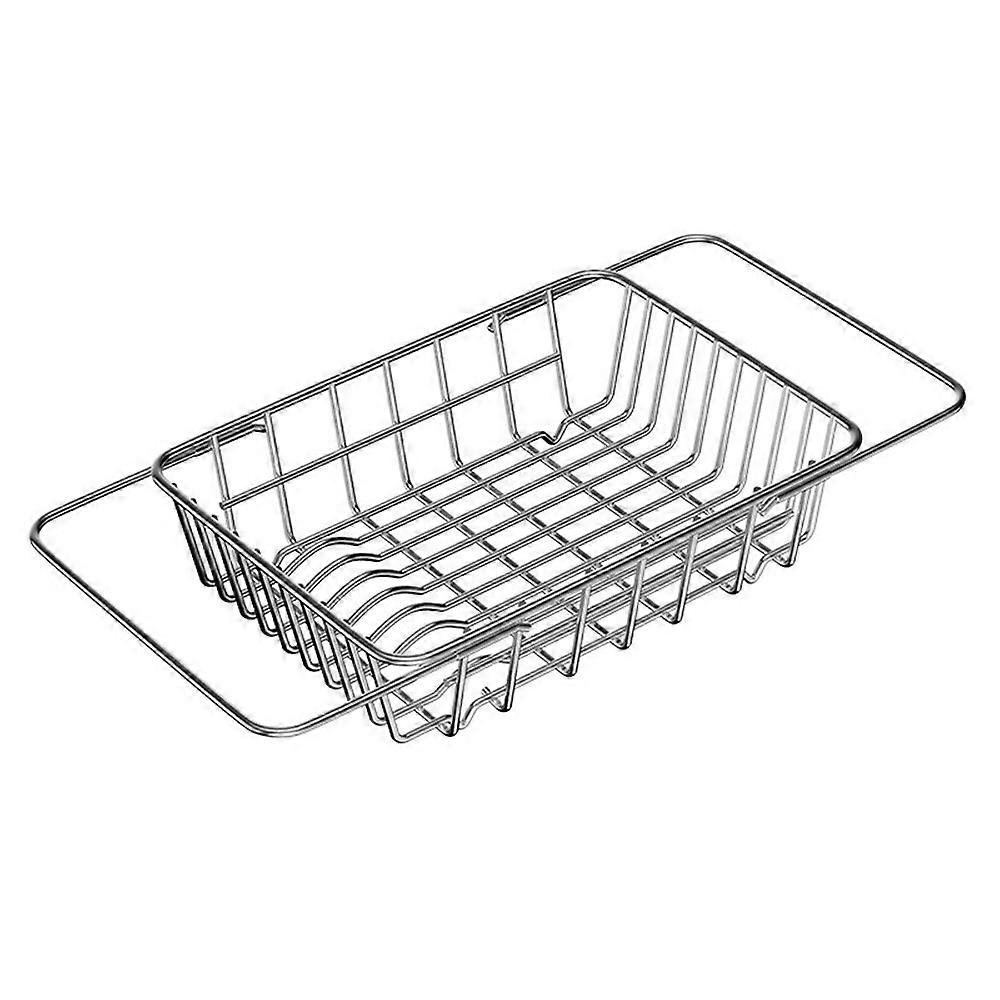 Foldable Stainless Steel Dish Drying Rack Sink Roll-Up Drainer Mat Multi-Function Kitchen Draining B