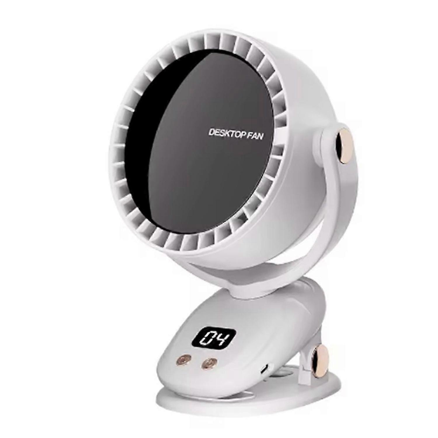 USB Multi Functional Leafless Clip Fan Outdoor Camping Desktop Charging Wireless Fan