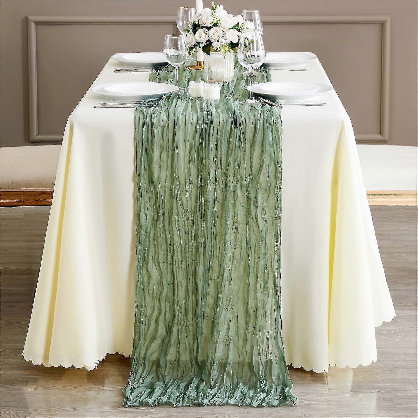 Cheese Table Runner Bohemian Ruffles - Perfect for wedding occasions, brings warmth and romance 2025