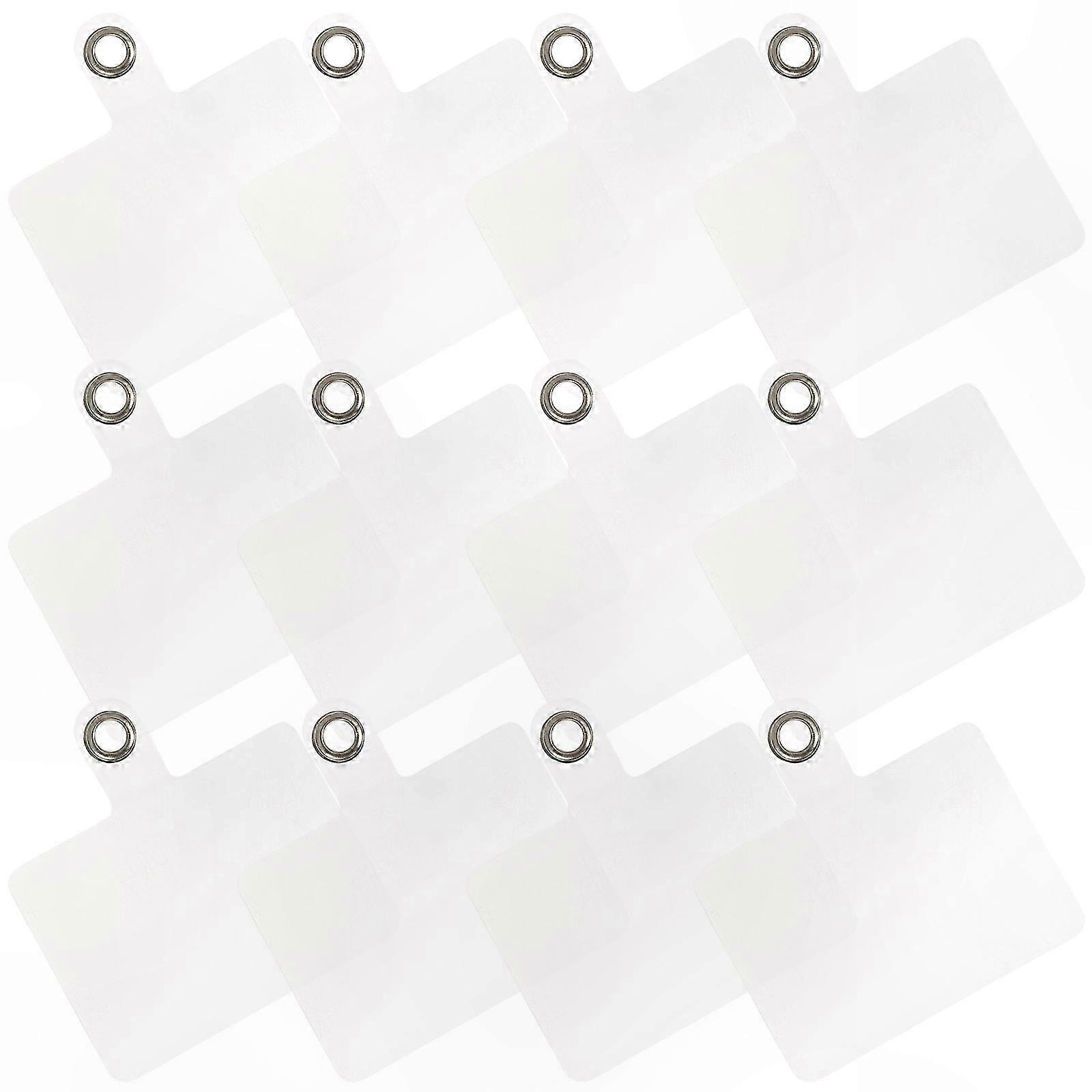 20-Pack Clear Phone Tether Tabs with Anti-Drop Pad and Rust-Proof Hooks for Everyday Use