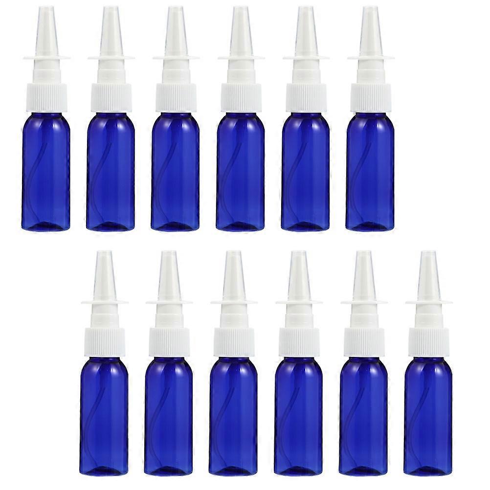 Liquid Nasal Spray Bottles for Storage 12Pcs Cosmetic Spray Bottles Blue