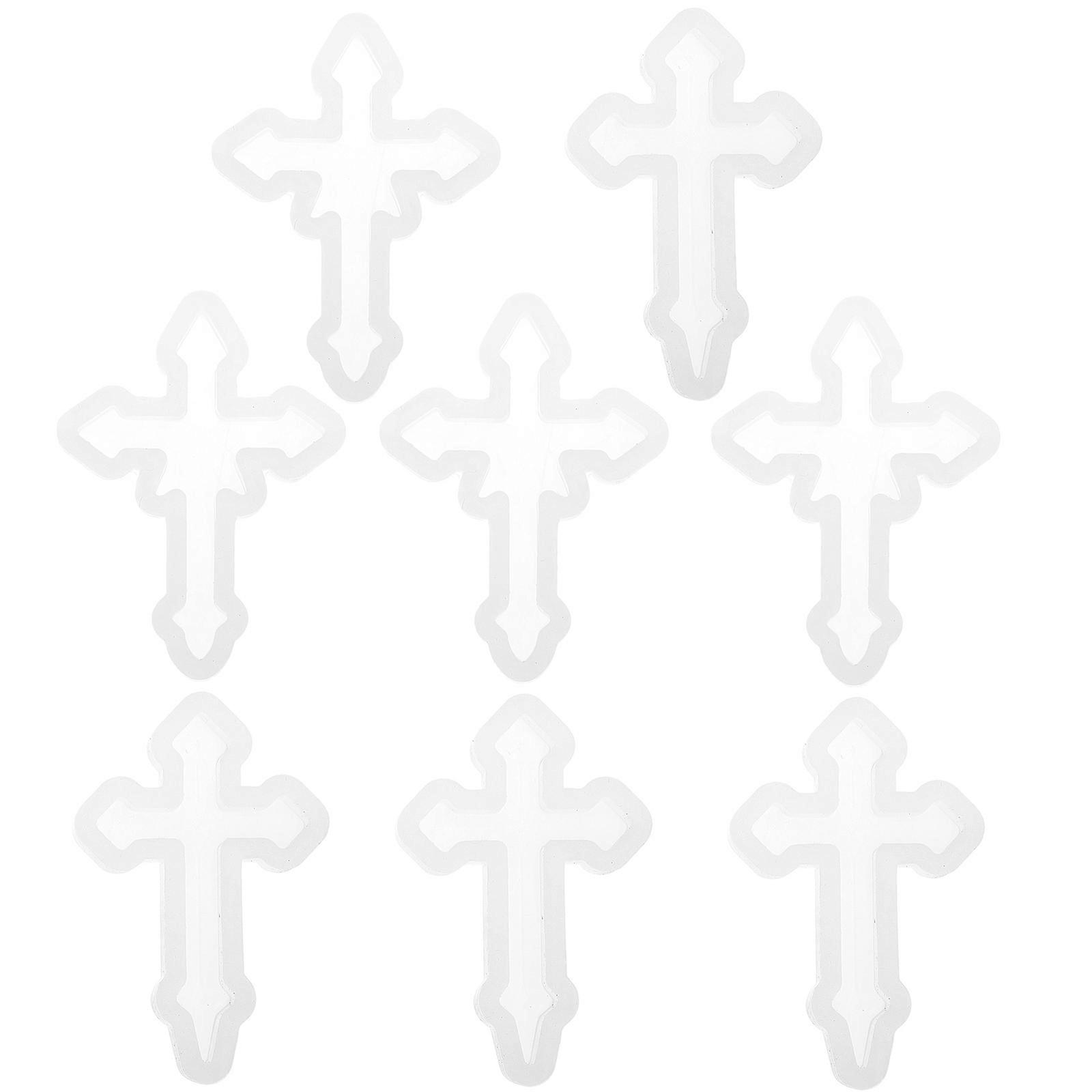 DIY Silicone Cross Pendant Mold for Crafting 24Pcs Silicone Casting Molds