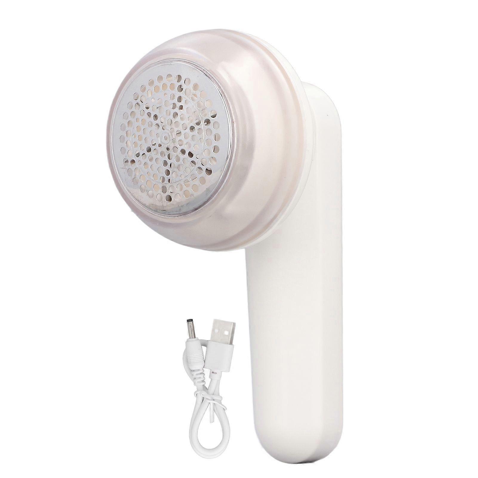 Fabric Shaver Household Lint Remover Rechargeable Portable Fabric Sweater Fuzz Remover for Clothes Furniture White