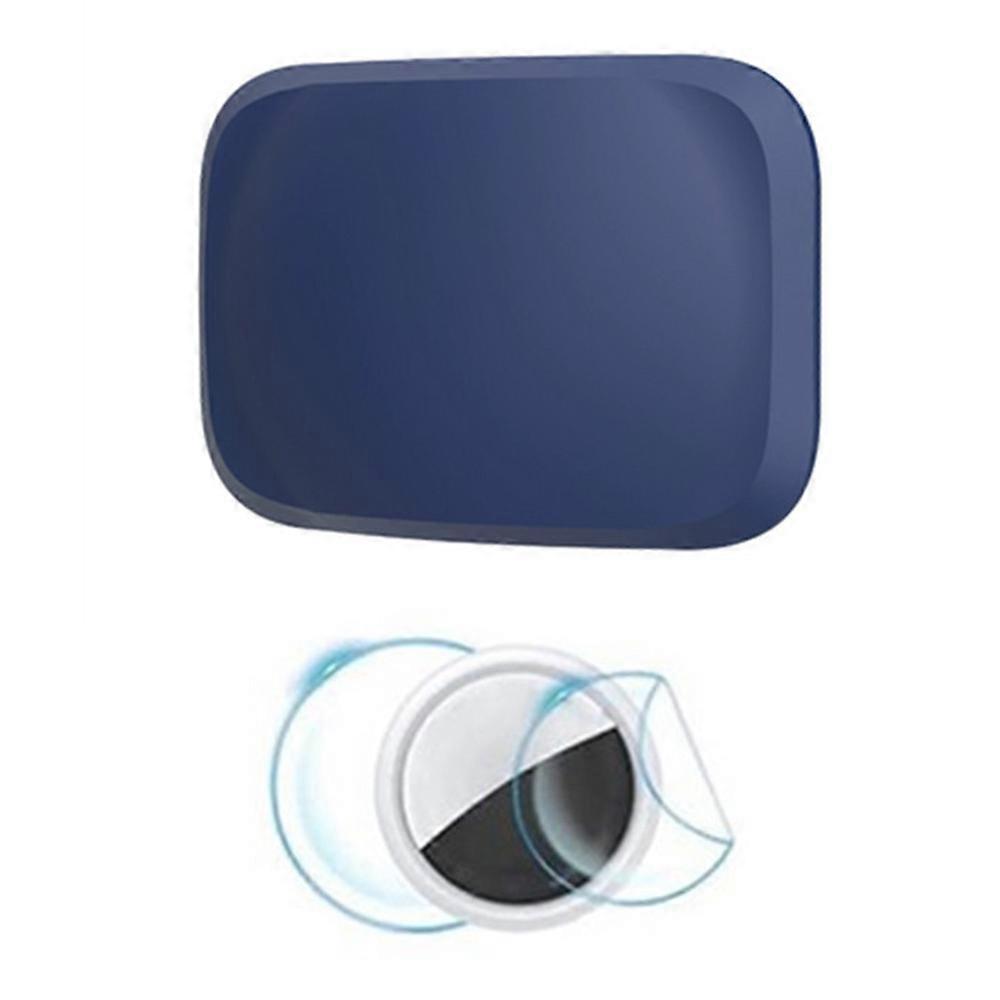For Apple AirTag Magnetic Silicone Case Smart Tracker Protective Cover with Front and Back Films