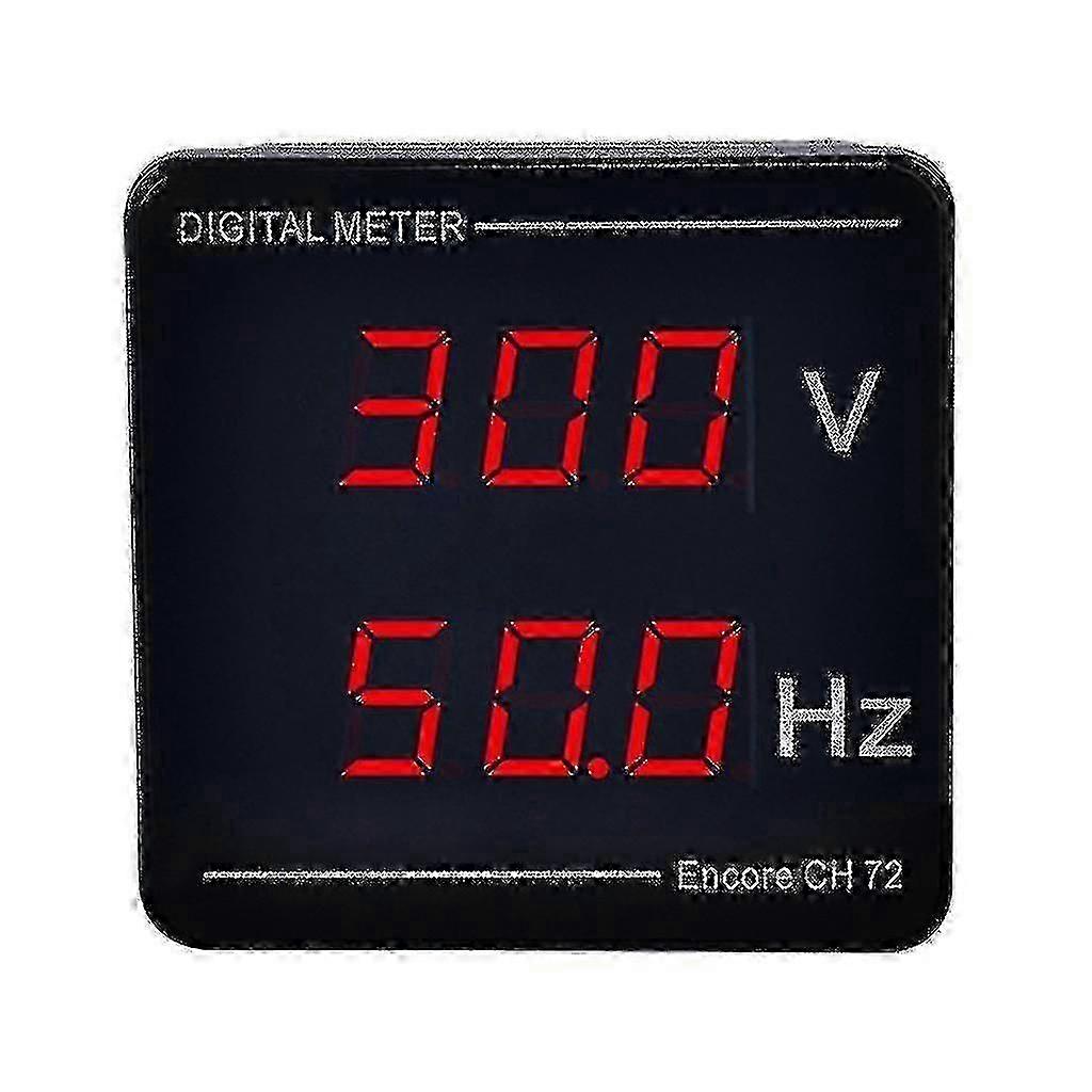 Voltage & Frequency Meter Digital Display 50-500v 10-99.9hz Quick Installation