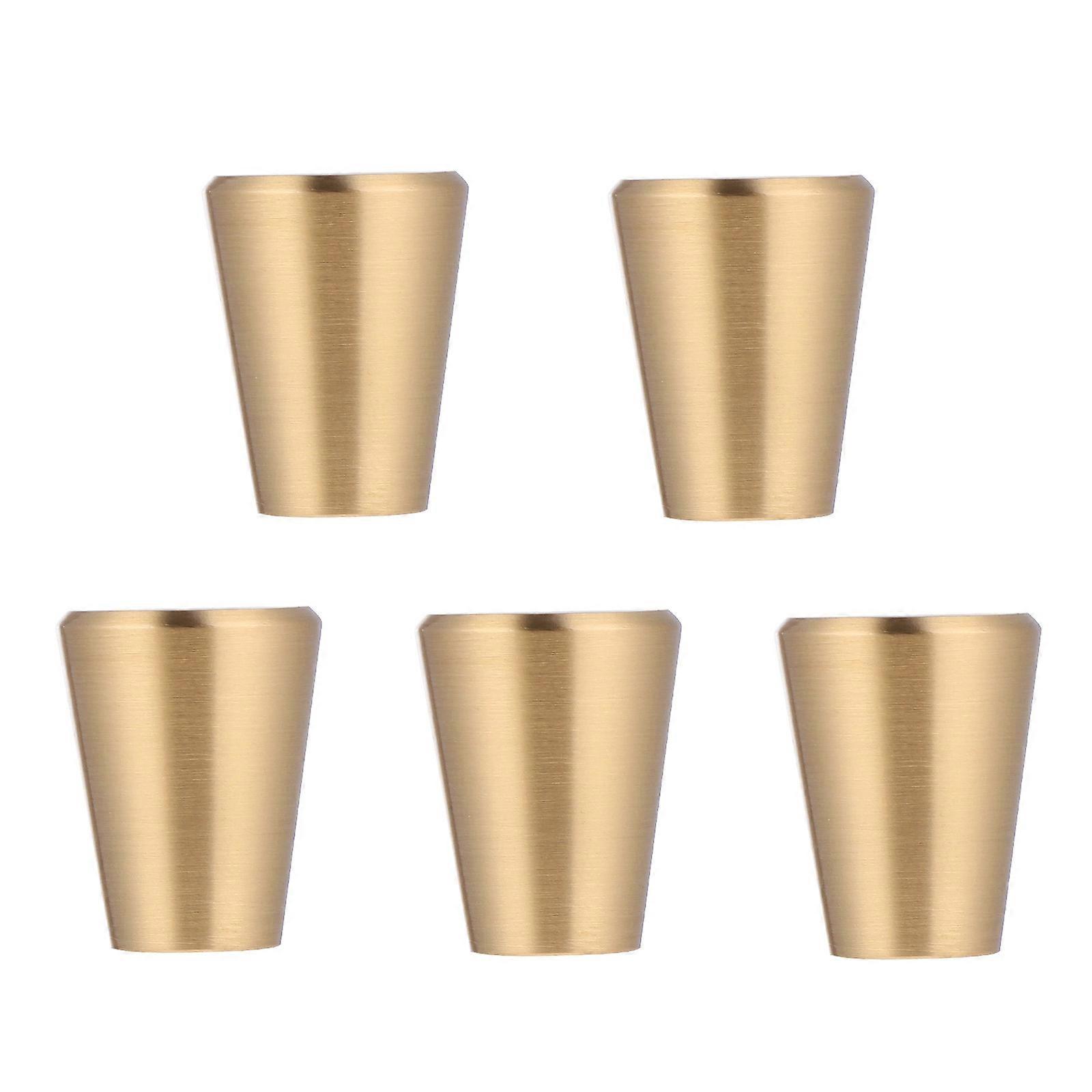 Copper Cabinet Handles for Furniture Pull 5Pcs Golden Set