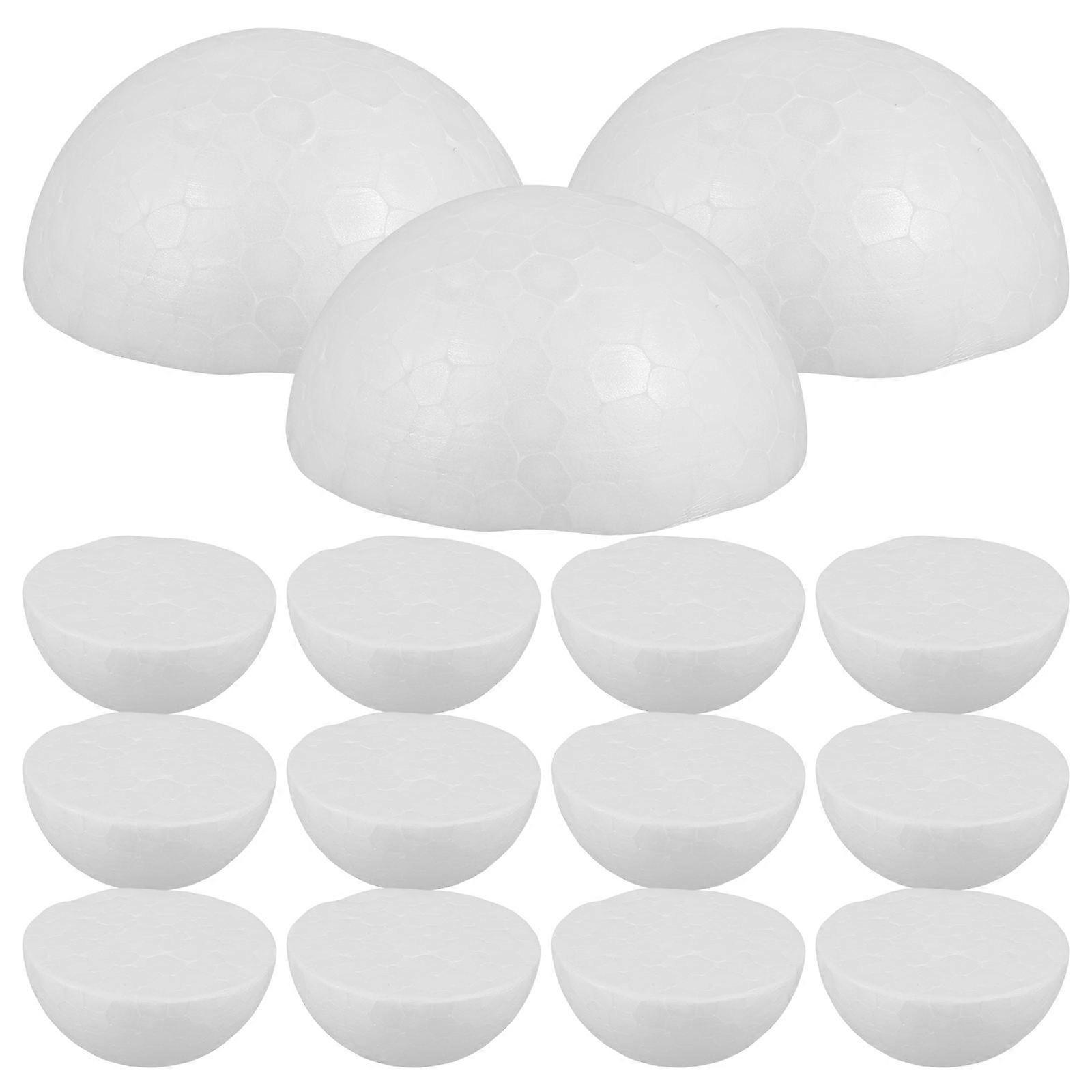 White Foam Hemisphere Foams Hemisphere for DIY Crafts 44Pcs