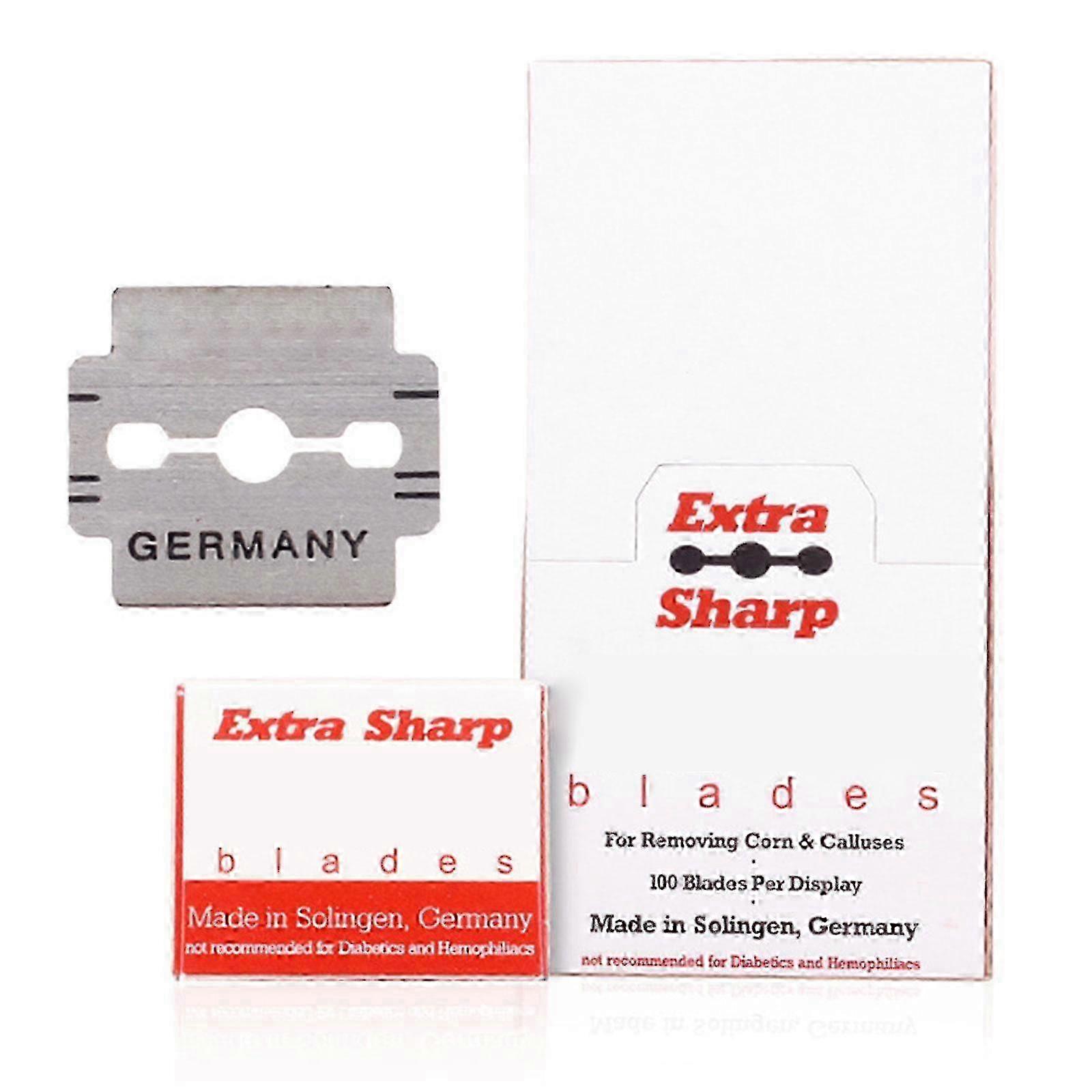 100 pcs Corn Plane Blades Set Pro Callus Rasp Tool Salon Pedicure Foot Sharp