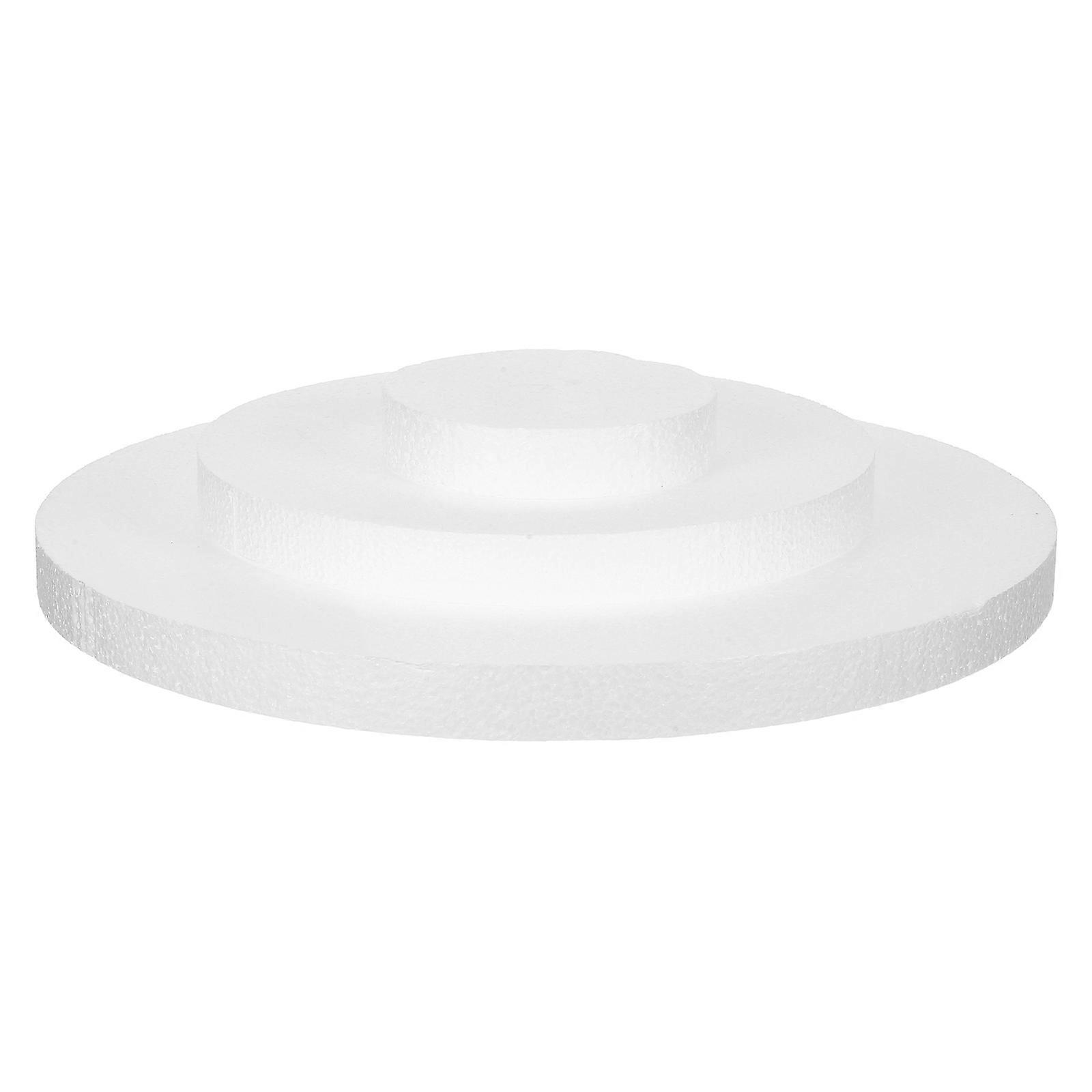 Foam Cake Dummy Base for DIY Use 12Pcs White Round Cake Mold Set