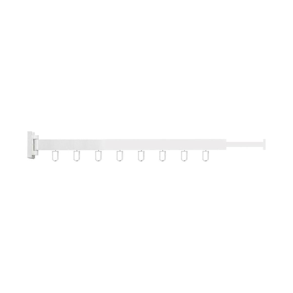 Wall-Mounted Foldable Aluminum Alloy Clothes Drying Rack A White