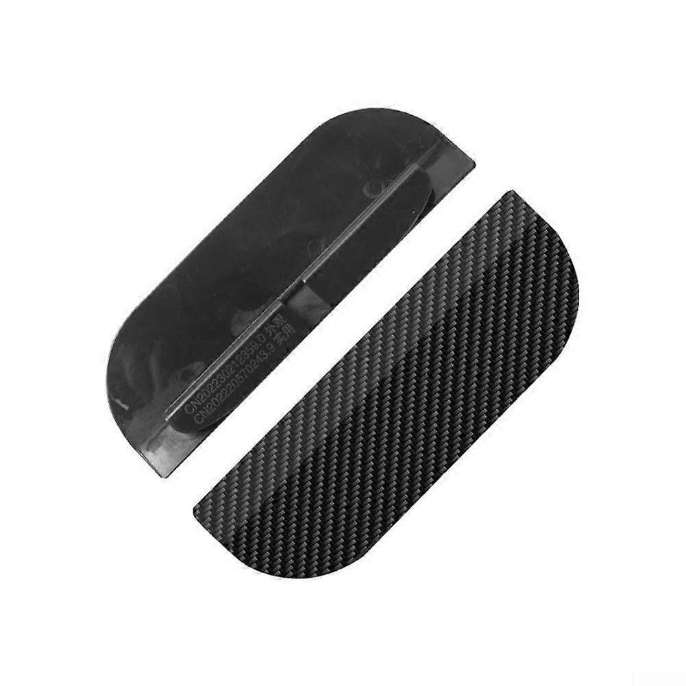 Car Rearview Mirror Rain Guard Eyebrow Cover Trim 2PCS Black PVC Auto Parts for Most Vehicles Compatible with Standard Mirrors