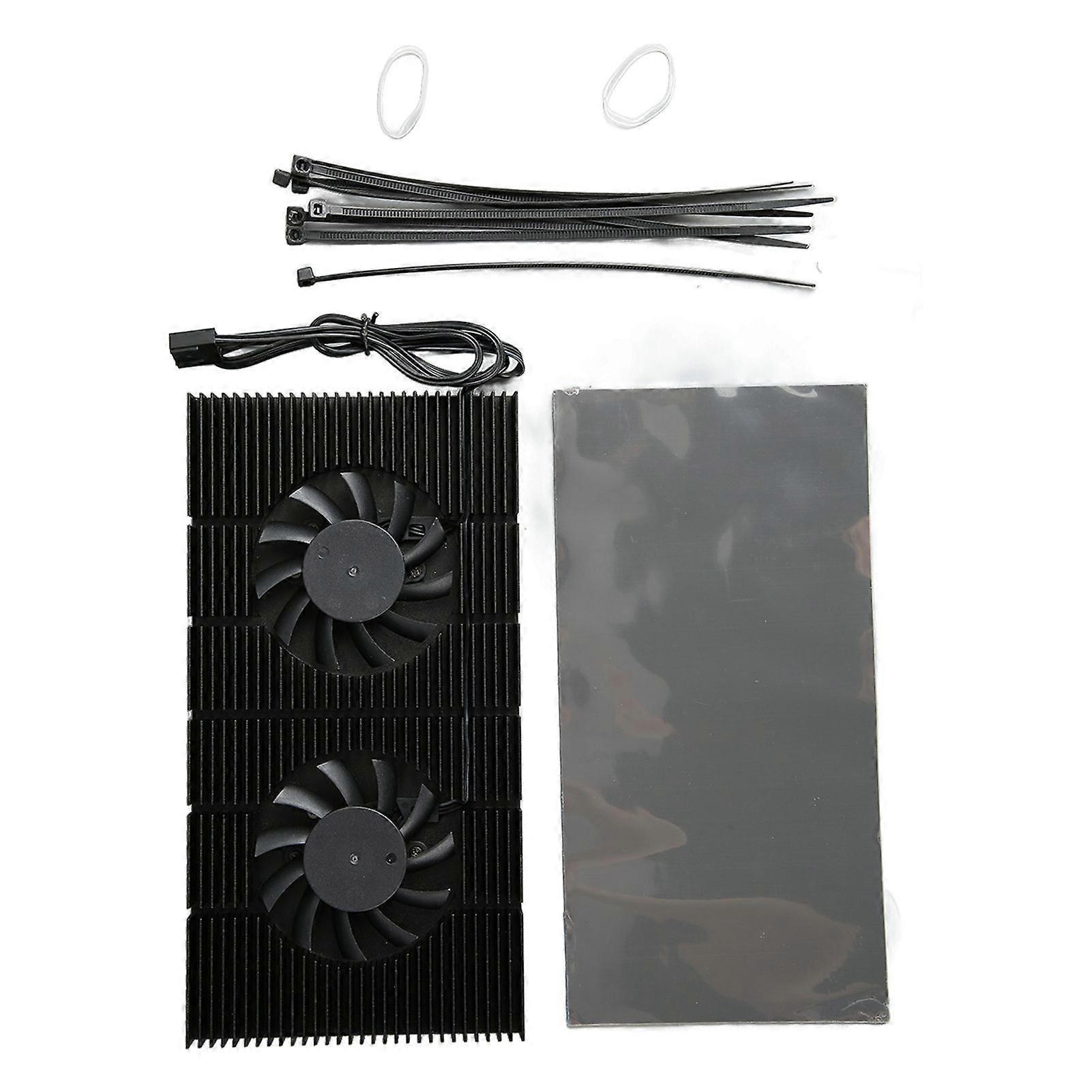 GPU Backplate Radiator Aluminum Alloy Fast Heat Sink 4 Pin Backplane Memory Cooler for RTX3090 3080 3070