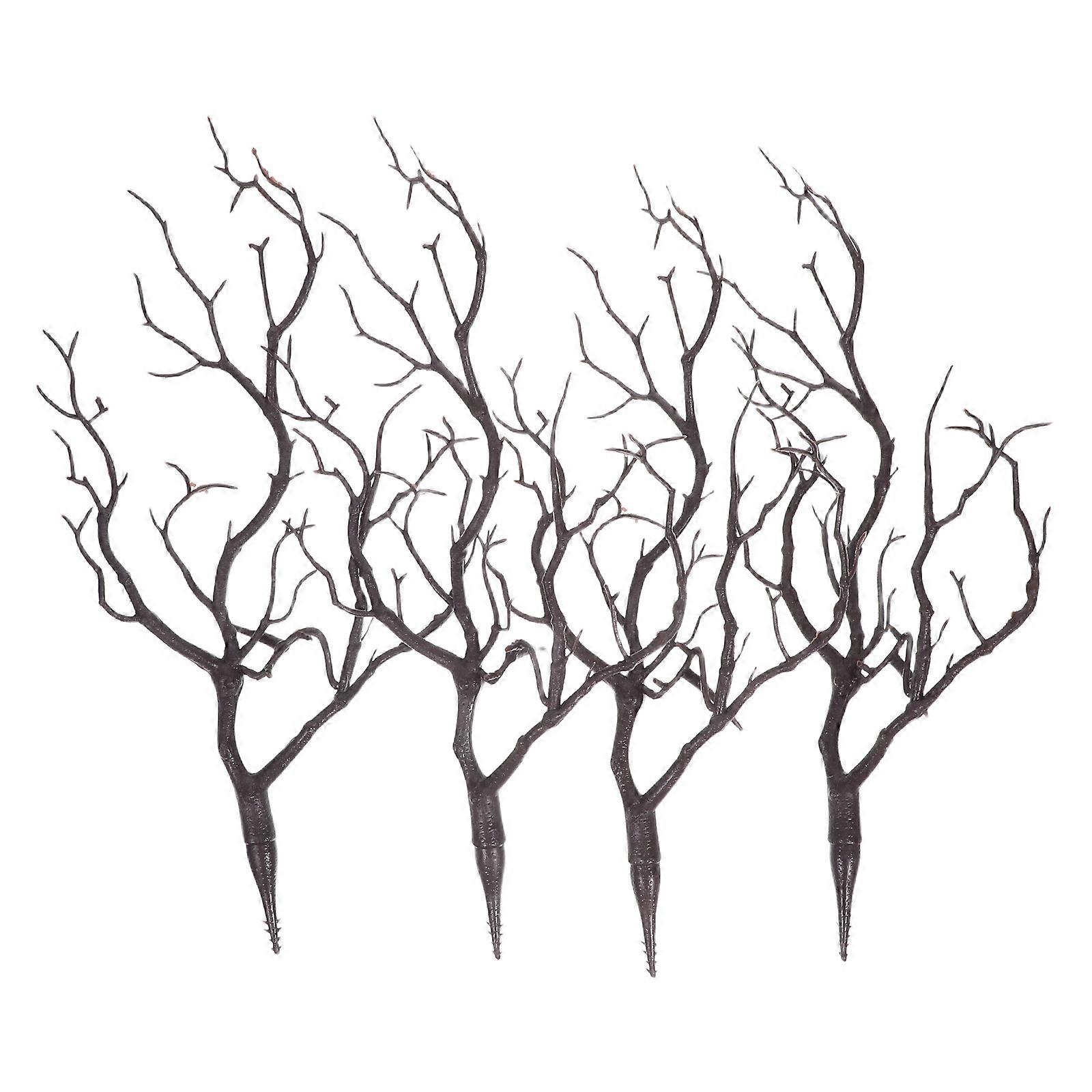 Artificial Stem Decors for Decorating 24Pcs Plastic Branches Dark Brown