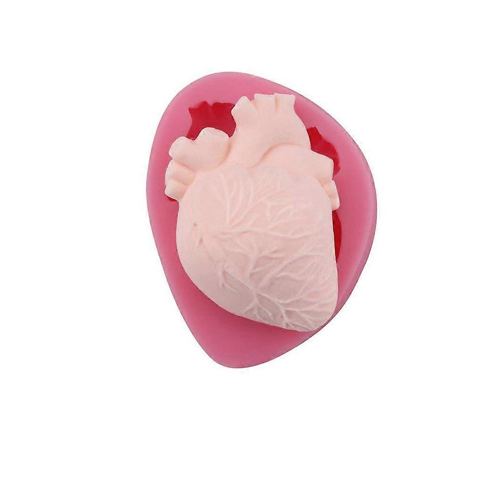 Heart Shape Silicone Cake Mold for Baking Use Pink