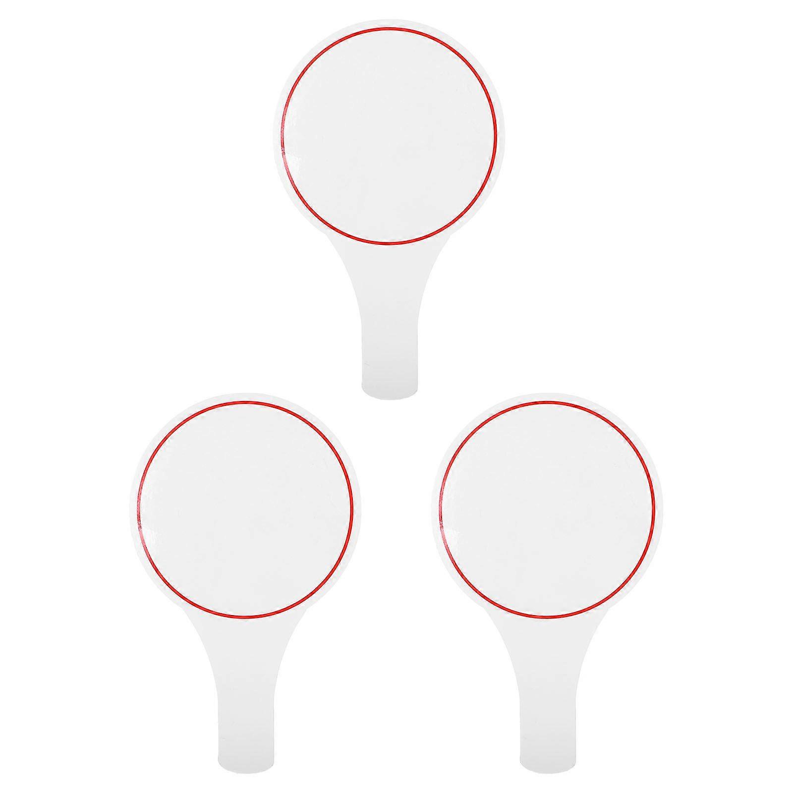 3pcs Blank Board Erasable Writing Scoreboard Voting Scoreboard for Judges