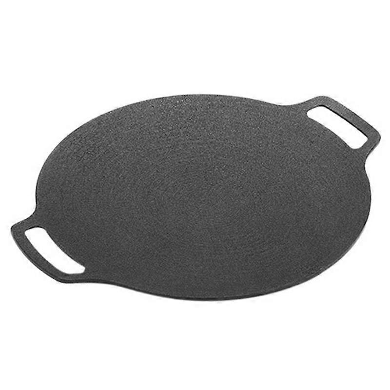 38Cm Thick Cast Iron Frying Pan Flat Pancake