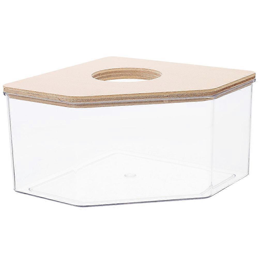5Pcs Hamster Sand Bathing Box Triangular Container for Guinea Pig Chinchilla Gerbils 16x12cm Creative Design