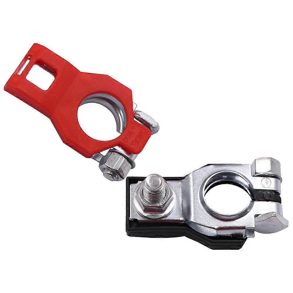 4 Pairs Of Battery Cable Terminal Clamps For Automotive Users Parallel Connection Iron Material Durable 4Pcs